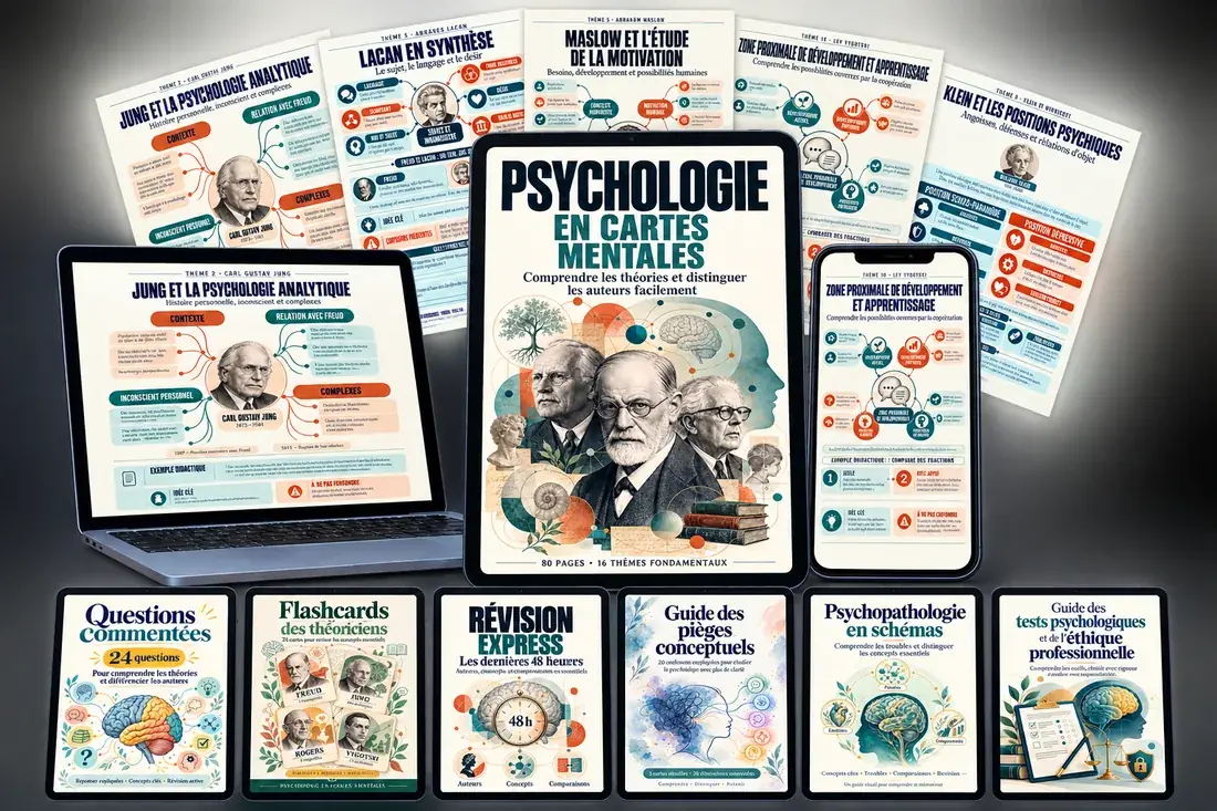 Psychologie en Cartes Mentales avec les 2 super bonus et les 4 bonus inclus